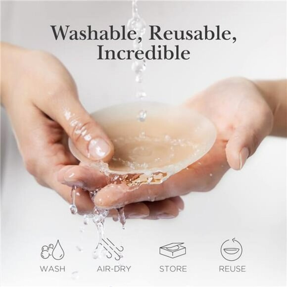 Reusable Silicone Nipple Covers Adhesive Invisible Pasties for Women Bra Free - Picture 6 of 7